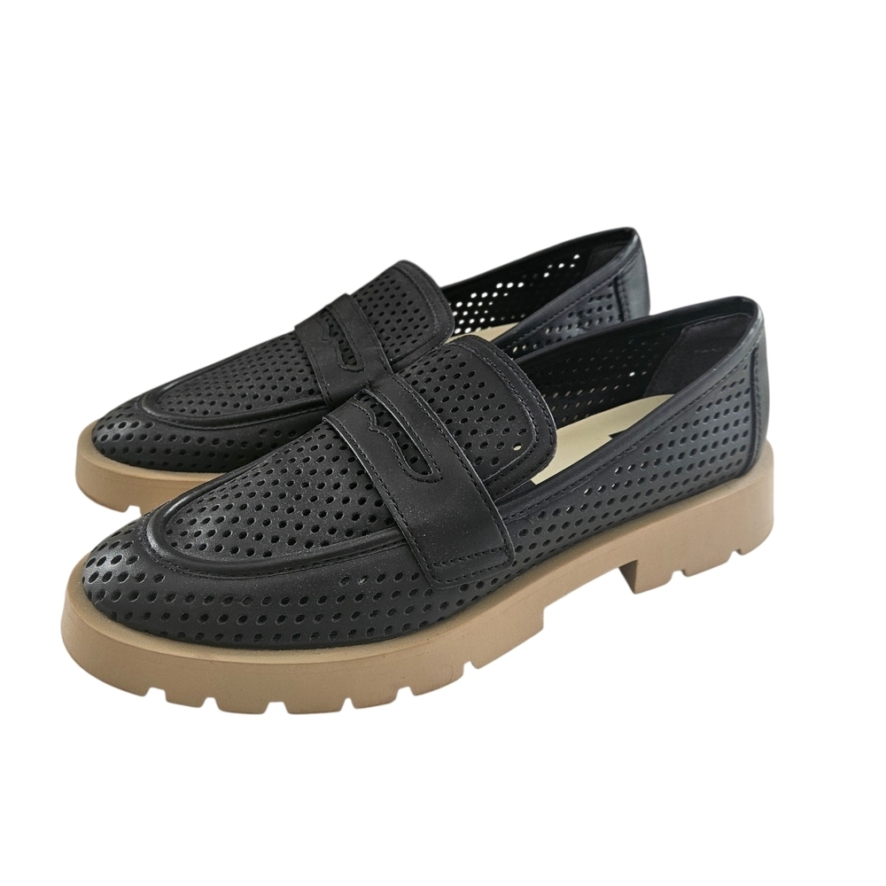 Dolce Vita Easley Black Perforated 9xford Loafers Size 8.5